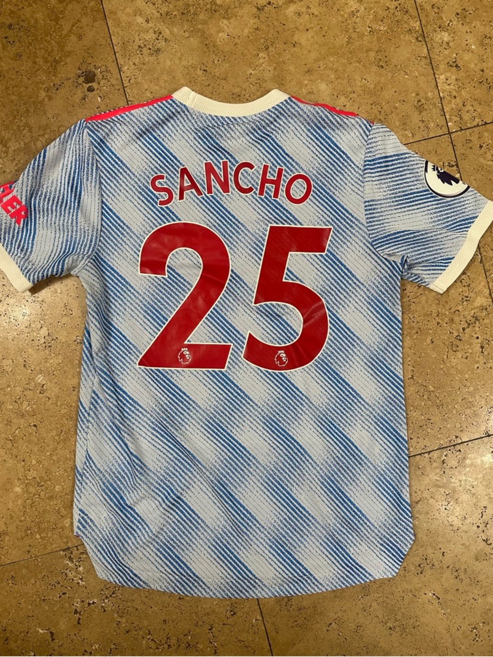 Adidas Manchester United 2021-22 Jadon Sancho #25 Away Authentic Jersey